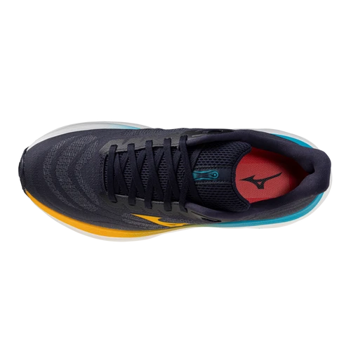 Mizuno Men's Wave Sky 9 (5S2Y - Baritone Blue/Citrus) 3 Mizuno Men's Wave Sky 9 (5S2Y - Baritone Blue/Citrus) - Image 3