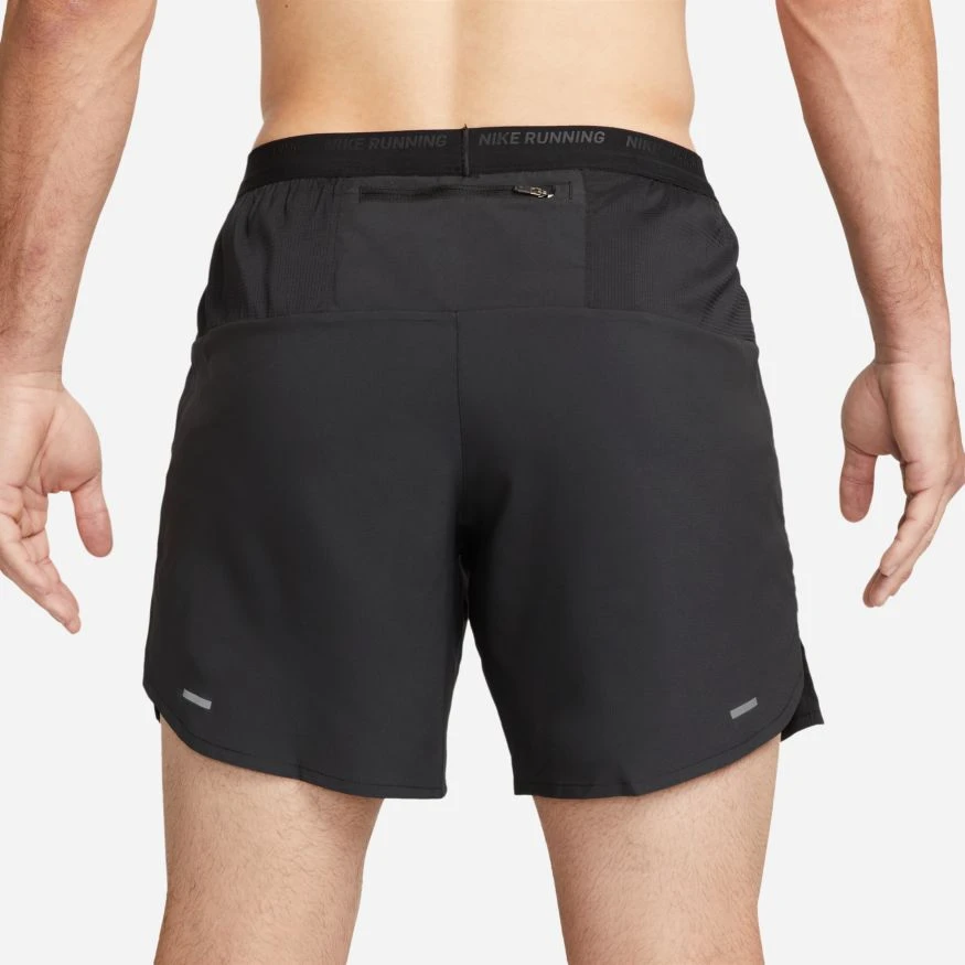 Nike Men's DRI-FIT Stride 7" Shorts (010 - Black/Black/Reflective Silver) 2 Nike Men's DRI-FIT Stride 7" Shorts (010 - Black/Black/Reflective Silver) - Image 2