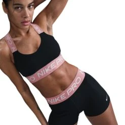 Nike Women's Pro 3" Shorts (027 - Black/Elemental Pink/White) 10 Nike Women's Pro 3" Shorts (027 - Black/Elemental Pink/White) -Shoes Fashion Store AURORA CZ9857 027 PHSYM002 2000