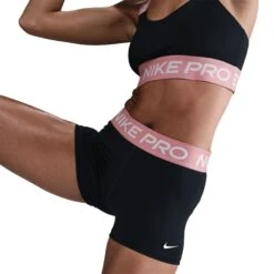 Nike Women's Pro 3" Shorts (027 - Black/Elemental Pink/White) 9 Nike Women's Pro 3" Shorts (027 - Black/Elemental Pink/White) -Shoes Fashion Store AURORA CZ9857 027 PHSYM003 2000