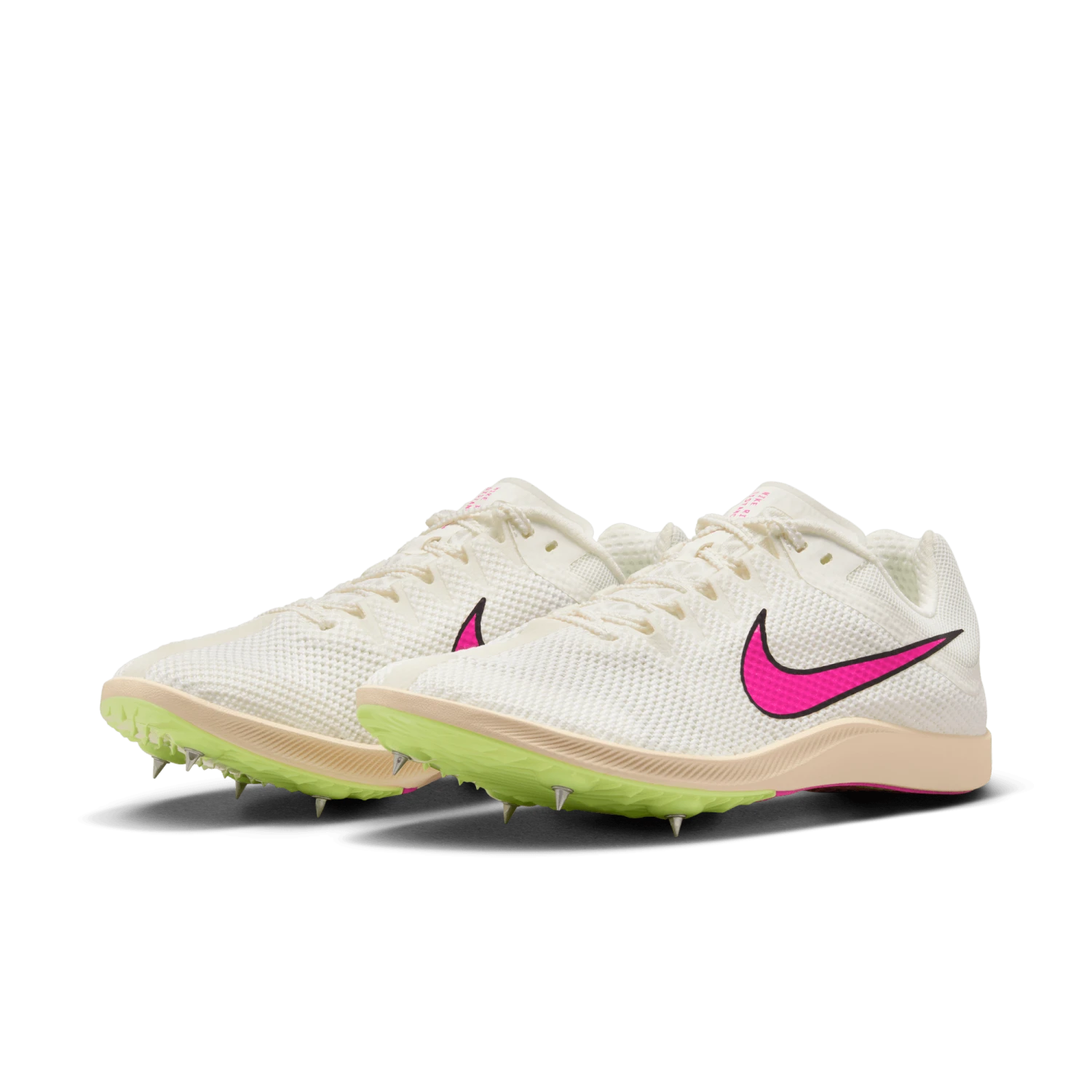 Nike Unisex Zoom Rival Distance (101 - Sail/Fierce Pink-LT Lemon Twist) 3 Nike Unisex Zoom Rival Distance (101 - Sail/Fierce Pink-LT Lemon Twist) - Image 3