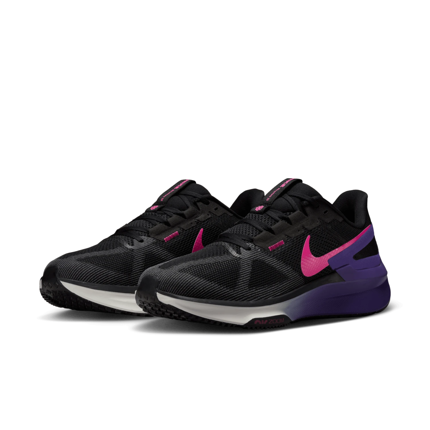 Nike Men’s Structure 25 (010 - Black/Laser Fuchsia-Anthracite) 3 Nike Men’s Structure 25 (010 - Black/Laser Fuchsia-Anthracite) - Image 3