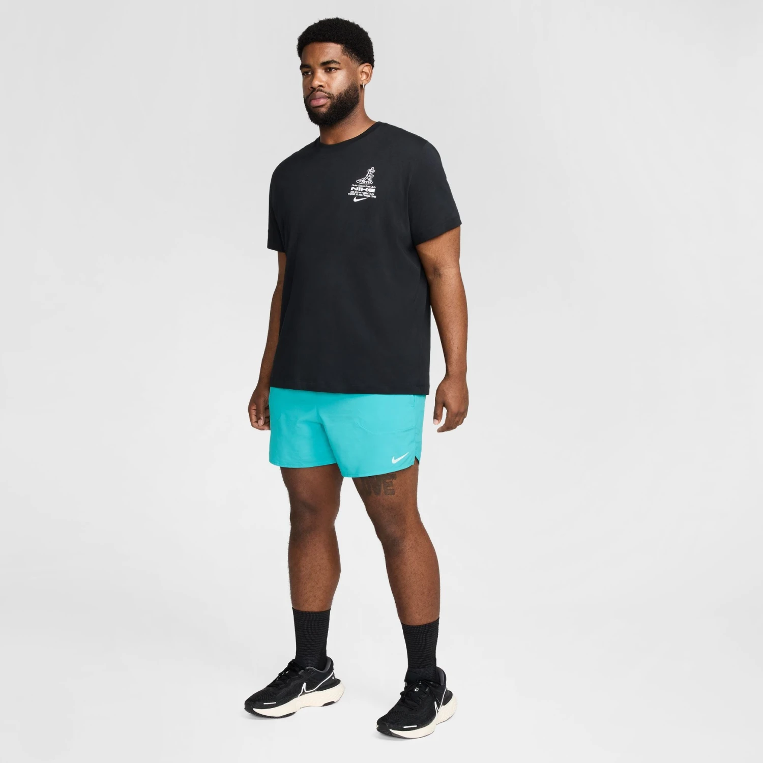Nike Men's DRI-FIT Stride 5" Shorts (345 - Dusty Cactus/Black/Reflective Silver) 4 Nike Men's DRI-FIT Stride 5" Shorts (345 - Dusty Cactus/Black/Reflective Silver) - Image 4