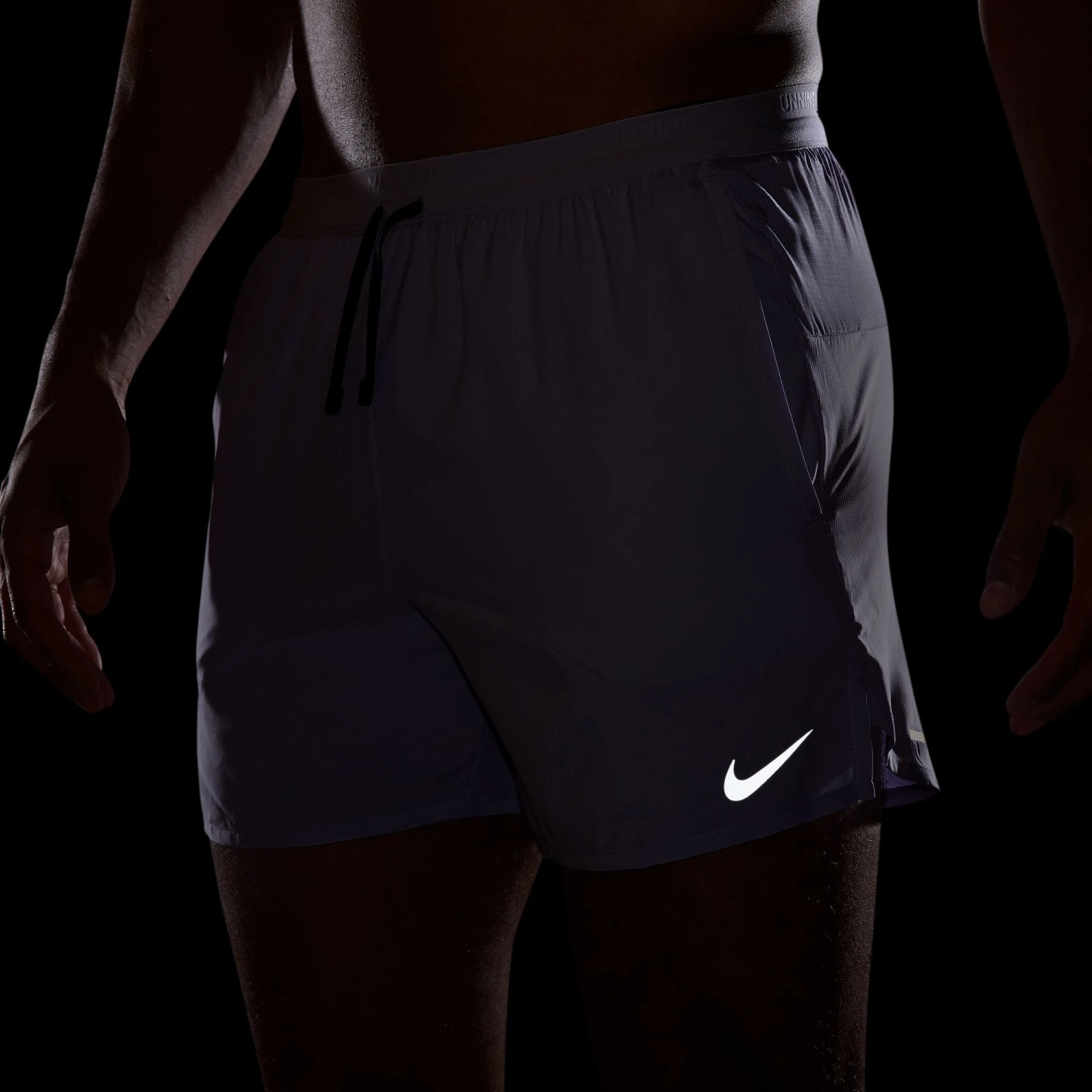 Nike Men's DRI-FIT Stride 5" Shorts (515 - Hydrangeas/Black/Reflective Silver) 5 Nike Men's DRI-FIT Stride 5" Shorts (515 - Hydrangeas/Black/Reflective Silver) - Image 5