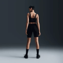 Nike Women's Zenvy Medium-Support Padded Longline Sports Bra (010 - Black/Sail) -Shoes Fashion Store AURORA DO6619 010 PHSBM001 2000