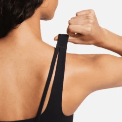 Nike Women's Zenvy Medium-Support Padded Longline Sports Bra (010 - Black/Sail) -Shoes Fashion Store AURORA DO6619 010 PHSYM003 2000