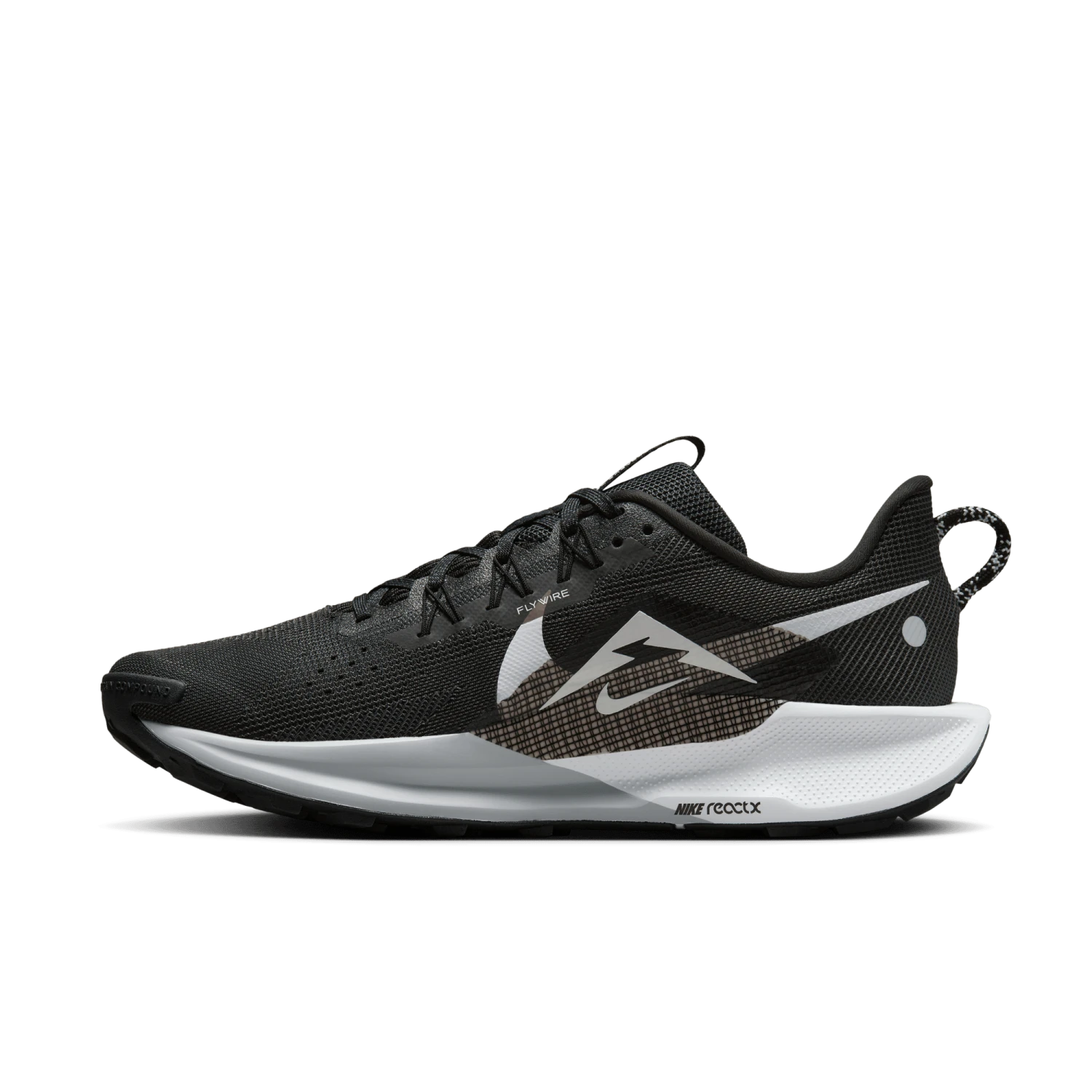 Nike Men’s React Pegasus Trail 5 (001 - Black/White-Anthracite-Wolf Grey) 2 Nike Men’s React Pegasus Trail 5 (001 - Black/White-Anthracite-Wolf Grey) - Image 2