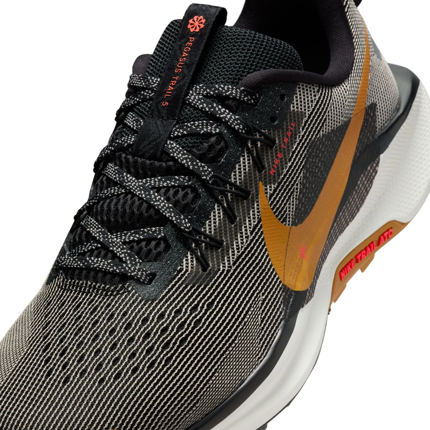 Nike Men’s React Pegasus Trail 5 (009 - Black/Desert Ochre-Fir-College Grey) 4 Nike Men’s React Pegasus Trail 5 (009 - Black/Desert Ochre-Fir-College Grey) - Image 4