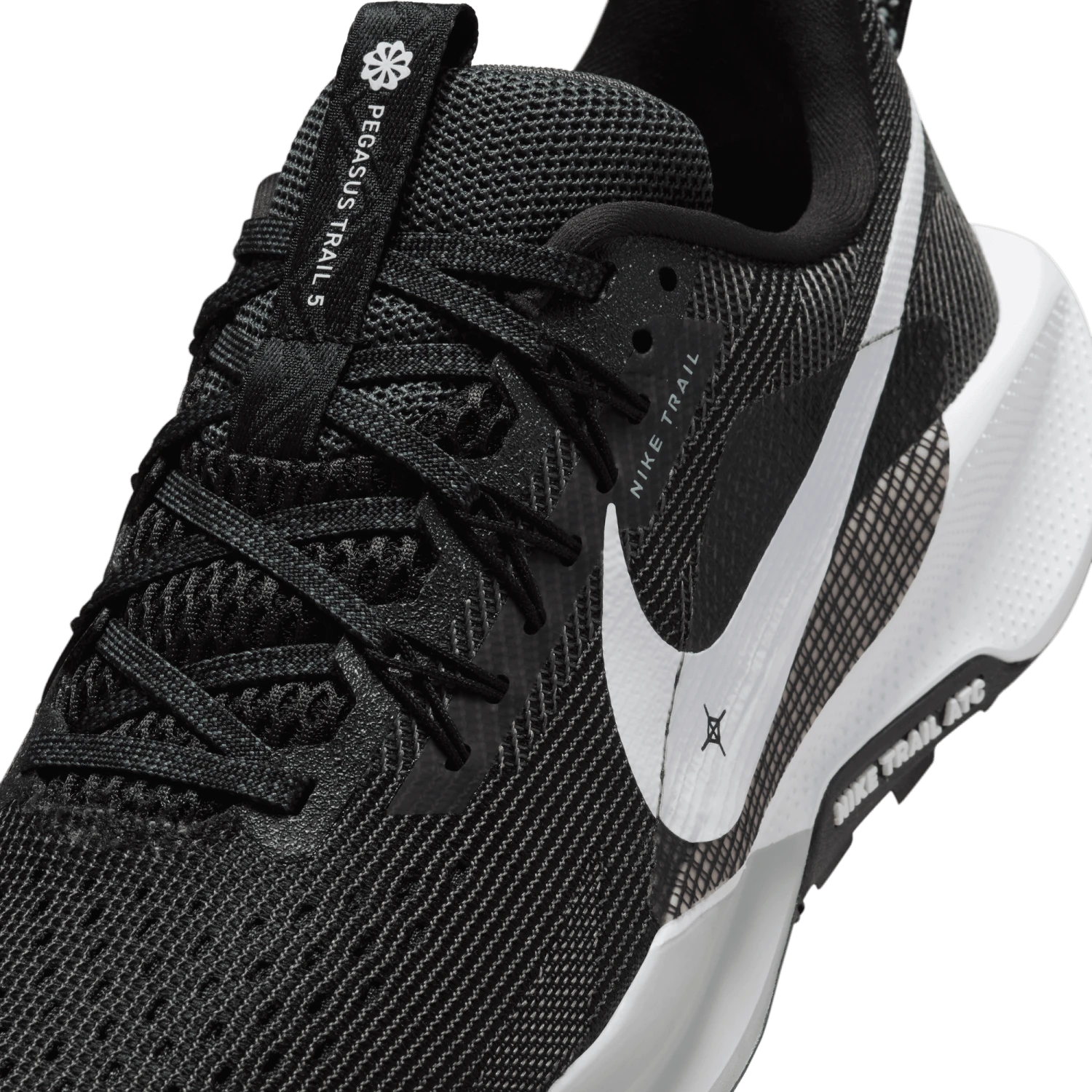 Nike Women’s React Pegasus Trail 5 (001 - Black/White-Anthracite-Wolf Grey) 4 Nike Women’s React Pegasus Trail 5 (001 - Black/White-Anthracite-Wolf Grey) - Image 4