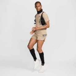 Nike Men's DRI-FIT Trail Solar Chase Short-Sleeve Running Top (247 - Khaki/Black) -Shoes Fashion Store AURORA DV9305 247 PHSYM005 2000