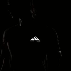 Nike Men's DRI-FIT Trail Solar Chase Short-Sleeve Running Top (247 - Khaki/Black) -Shoes Fashion Store AURORA DV9305 247 PHSYM200 2000