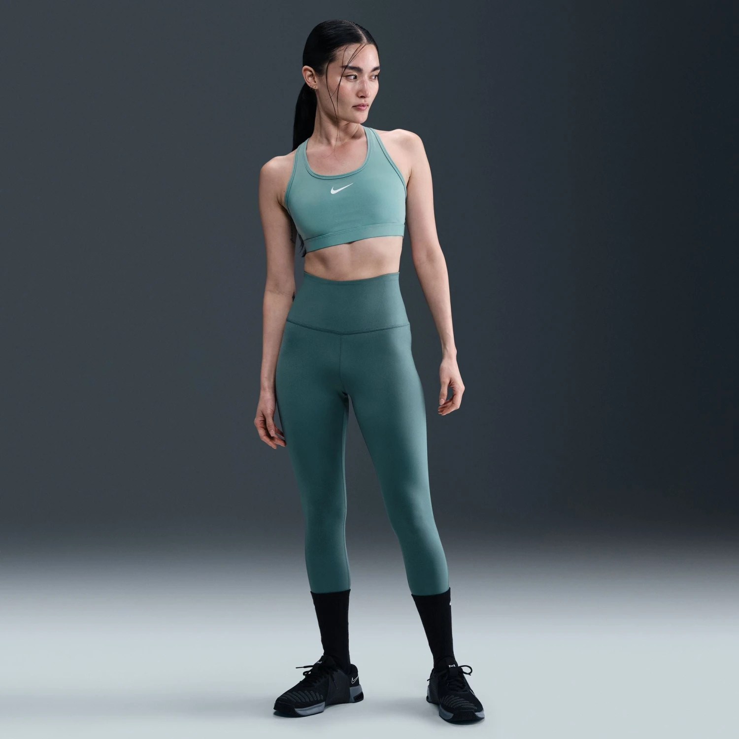 Nike Women’s Swoosh Medium Support Sports Bra (017 - Cannon/White) 9 Nike Women’s Swoosh Medium Support Sports Bra (017 - Cannon/White) - Image 9