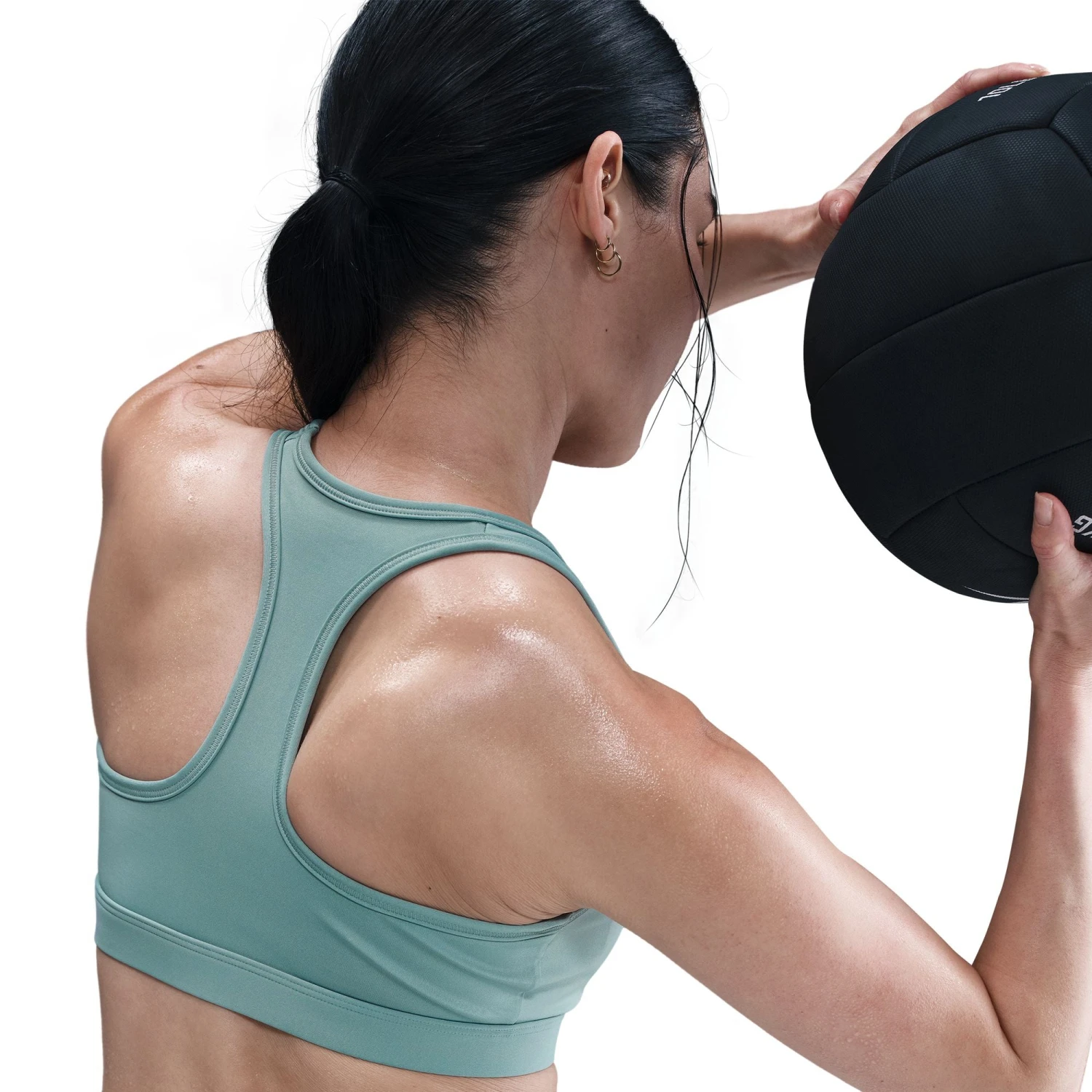 Nike Women’s Swoosh Medium Support Sports Bra (017 - Cannon/White) 5 Nike Women’s Swoosh Medium Support Sports Bra (017 - Cannon/White) - Image 5