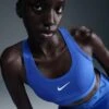 Nike Women’s Swoosh Medium Support Sports Bra (405 - Hyper Royal/White)