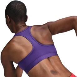 Nike Women’s Swoosh Medium Support Sports Bra (547 - Court Purple/White) -Shoes Fashion Store AURORA DX6821 547 PHSYM002 2000