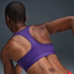 Nike Women’s Swoosh Medium Support Sports Bra (547 - Court Purple/White) -Shoes Fashion Store AURORA DX6821 547 PHSYMG02 2000