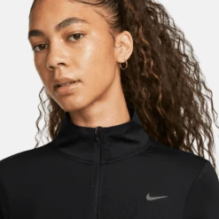 Nike Women's DRI-FIT Swift Element UV 1/4-Zip Running Top (010 - Black/Reflective Silver) 9 Nike Women's DRI-FIT Swift Element UV 1/4-Zip Running Top (010 - Black/Reflective Silver) -Shoes Fashion Store AURORA FB4316 010 PHSYM001 2000