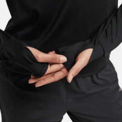 Nike Women's DRI-FIT Swift Element UV 1/4-Zip Running Top (010 - Black/Reflective Silver) 12 Nike Women's DRI-FIT Swift Element UV 1/4-Zip Running Top (010 - Black/Reflective Silver) -Shoes Fashion Store AURORA FB4316 010 PHSYM003 2000