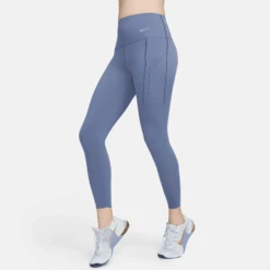 Nike Women's Go Women's Therma-FIT High-Waisted 7/8 Leggings (491 - Diffused Blue/Black)