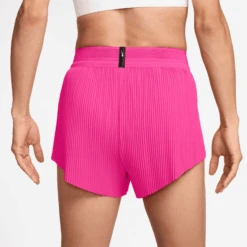 Nike Women's DRI-FIT ADV Aeroswift Mid-Rise Brief-Lined 3" Running Shorts (645 - Hyper Pink/Black) -Shoes Fashion Store AURORA FN2328 645 PHSBM001 2000
