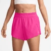 Nike Women's DRI-FIT ADV Aeroswift Mid-Rise Brief-Lined 3" Running Shorts (645 - Hyper Pink/Black)