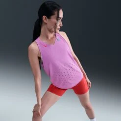 Nike Women's AeroSwift DRI-FIT ADV Running Singlet (532 - Rush Fuchsia/Aster Pink/Green Shock) -Shoes Fashion Store AURORA FN2504 532 PHSYMG03 2000