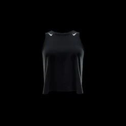 Nike Women's AeroSwift Women's Dri-FIT ADV Cropped Running Tank Top (010 - Black/White) -Shoes Fashion Store AURORA FN2713 010 PHSYD001 2000