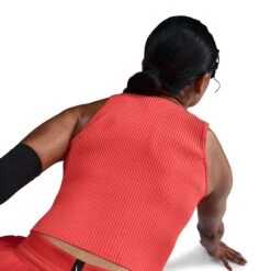 Nike Women's AeroSwift Women's Dri-FIT ADV Cropped Running Tank Top (696 - LT Crimson/Black) -Shoes Fashion Store AURORA FN2713 696 PHSYM003 2000