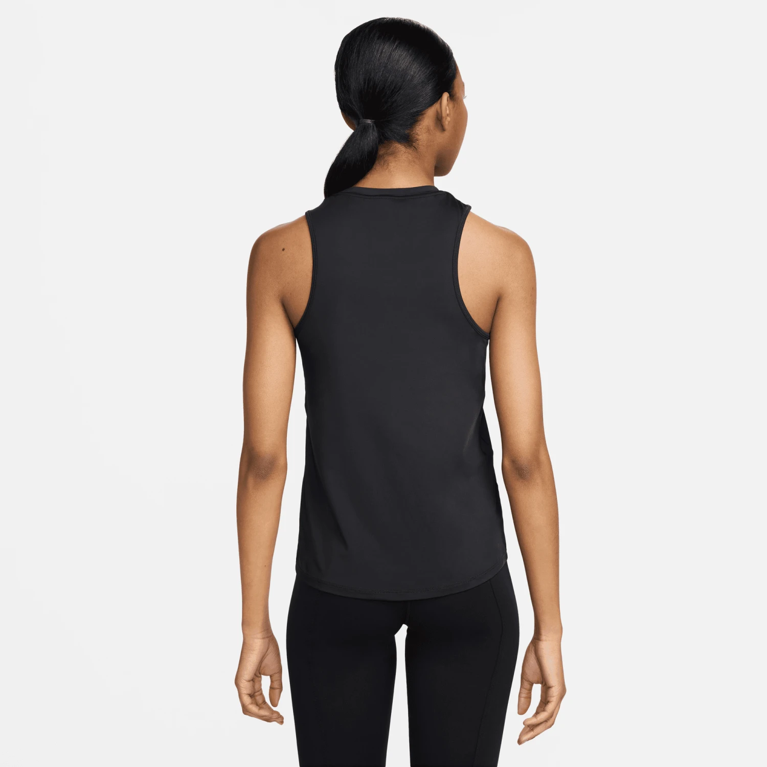 Nike Women's One Classic Dri-FIT Tank Top (010 - Black/Black) 5 Nike Women's One Classic Dri-FIT Tank Top (010 - Black/Black) - Image 5