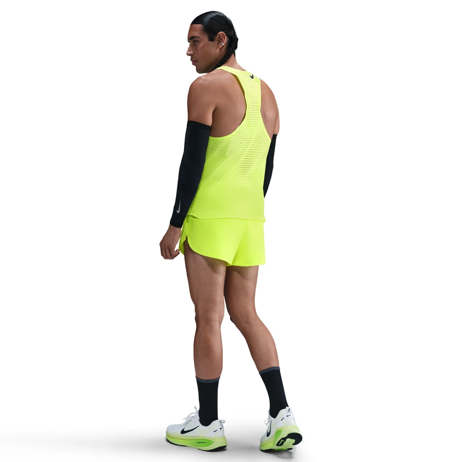 Nike Men's Aeroswift Dri-FIT ADV 2" Brief-Lined Running Shorts (702 - Volt/Black) 3 Nike Men's Aeroswift Dri-FIT ADV 2" Brief-Lined Running Shorts (702 - Volt/Black) - Image 3