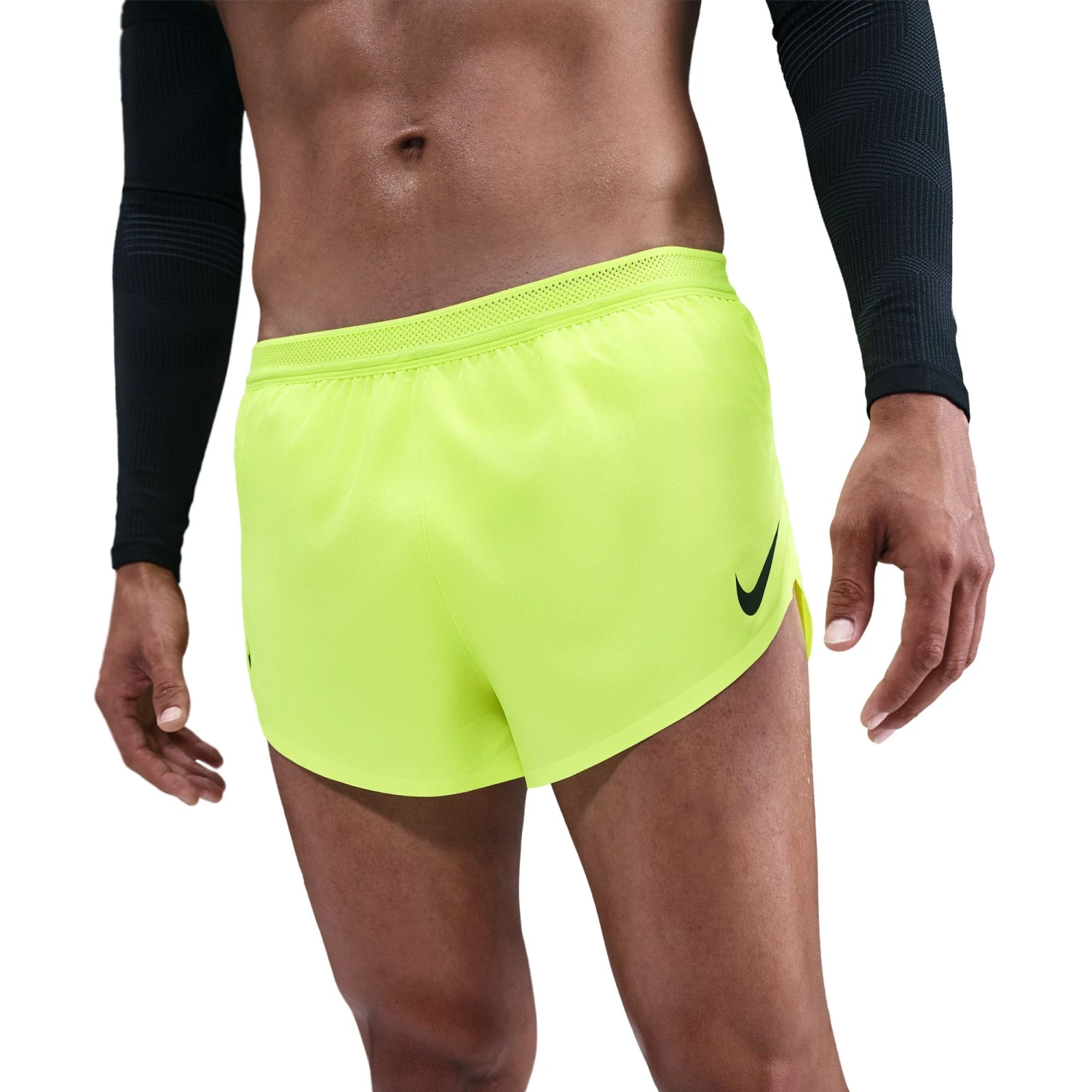 Nike Men's Aeroswift Dri-FIT ADV 2" Brief-Lined Running Shorts (702 - Volt/Black) 1 Nike Men's Aeroswift Dri-FIT ADV 2" Brief-Lined Running Shorts (702 - Volt/Black)
