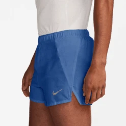 Nike Men's Dri-FIT Fast 3" Brief-Lined Running Shorts (411 - Comet Blue/Black/Reflective Silver) -Shoes Fashion Store AURORA FN3355 411 PHSYM001 2000