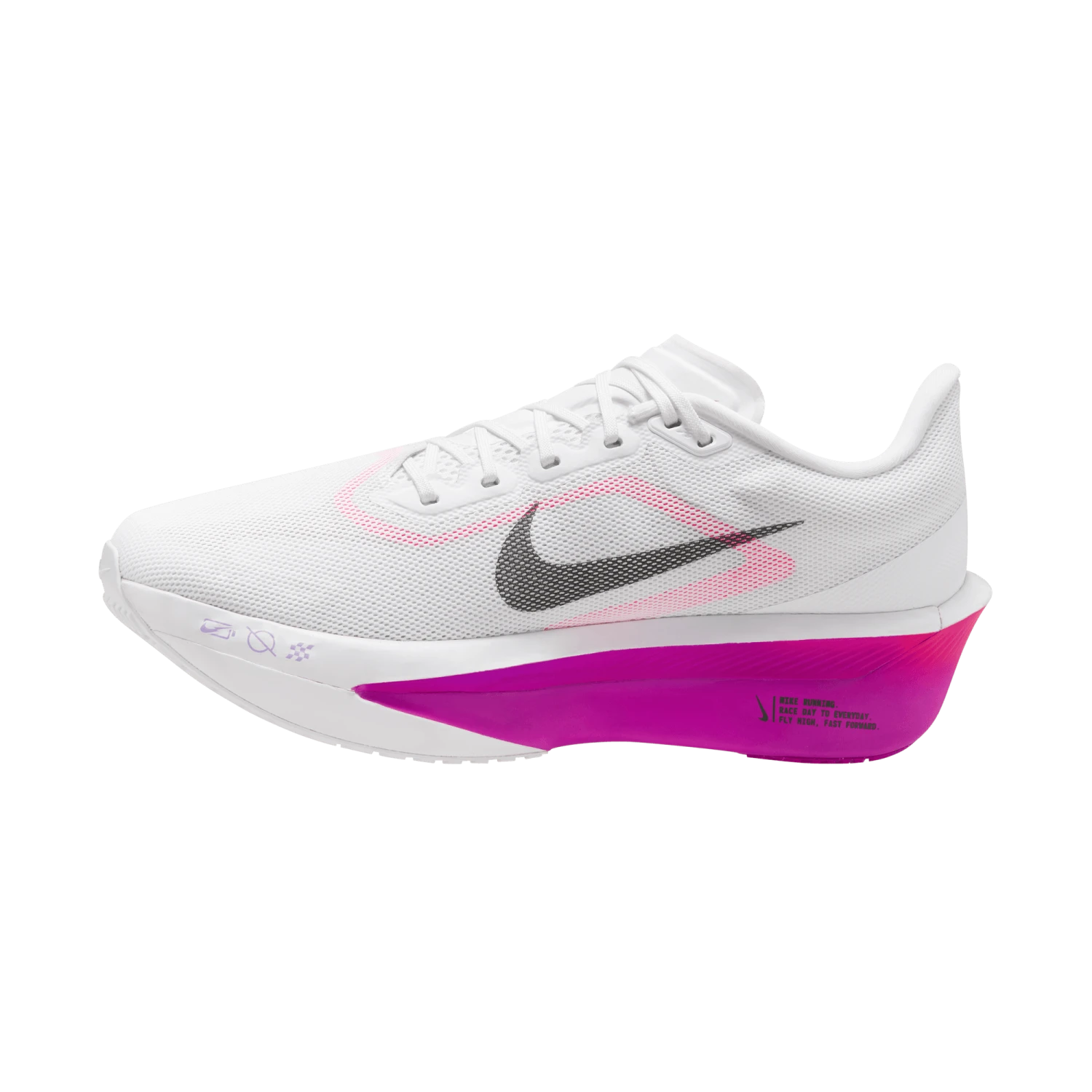 Nike Men’s Zoom Fly 6 (101 - White/Black-Vivid Grape/Hyper Pink) 2 Nike Men’s Zoom Fly 6 (101 - White/Black-Vivid Grape/Hyper Pink) - Image 2