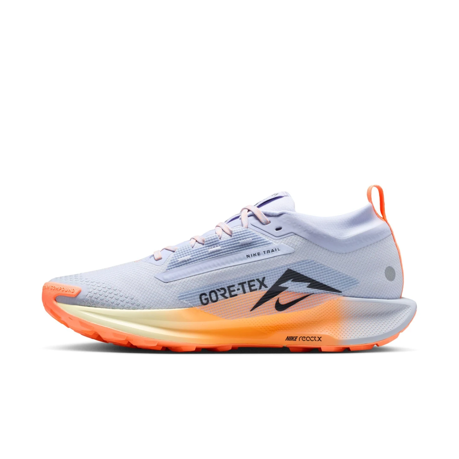 Nike Men’s React Pegasus Trail 5 GORE-TEX (011 - Ghost/Black-Malt-Orange Pulse) 2 Nike Men’s React Pegasus Trail 5 GORE-TEX (011 - Ghost/Black-Malt-Orange Pulse) - Image 2