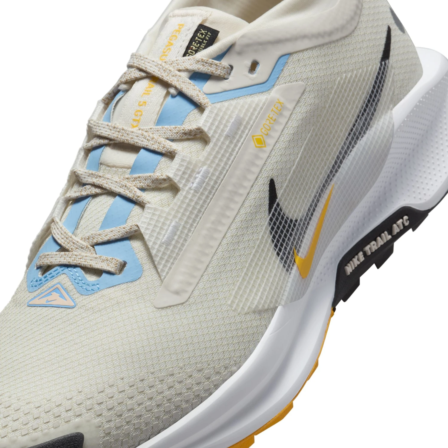 Nike Women’s React Pegasus Trail 5 GORE-TEX (003 - Phantom/Black-White-University Gold) 4 Nike Women’s React Pegasus Trail 5 GORE-TEX (003 - Phantom/Black-White-University Gold) - Image 4