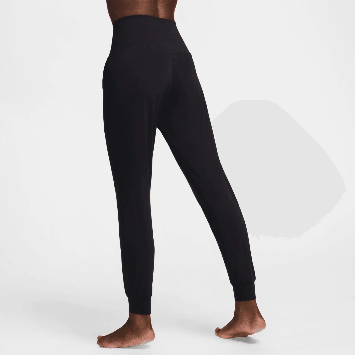 Nike Women's Zenvy Dri-FIT High-Waisted Joggers (010 - Black/Black) 2 Nike Women's Zenvy Dri-FIT High-Waisted Joggers (010 - Black/Black) - Image 2