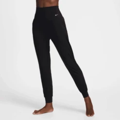 Nike Women's Zenvy Dri-FIT High-Waisted Joggers (010 - Black/Black)