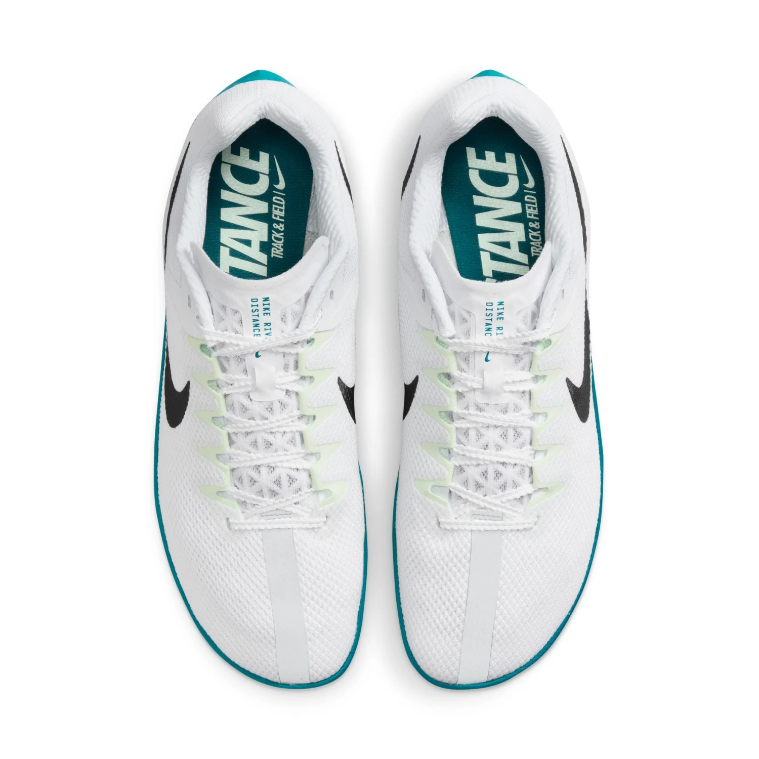 Nike Unisex Zoom Rival Distance (102 - White/Black-Bright Spruce-Vapor Green) 7 Nike Unisex Zoom Rival Distance (102 - White/Black-Bright Spruce-Vapor Green) - Image 7