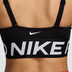 Nike Women's Pro Indy Plunge Women's Medium-Support Padded Sports Bra (010 - Black/White/White) -Shoes Fashion Store AURORA HF7324 010 PHSYM003 2000