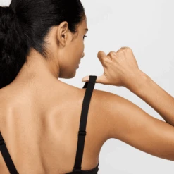 Nike Women's Pro Indy Plunge Women's Medium-Support Padded Sports Bra (010 - Black/White/White) -Shoes Fashion Store AURORA HF7324 010 PHSYM005 2000