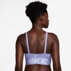 Nike Women's Pro Indy Plunge Women's Medium-Support Padded Sports Bra (533 - Lilac Ice/Amethyst Tint/White) -Shoes Fashion Store AURORA HF7324 533 PHSBM001 2000