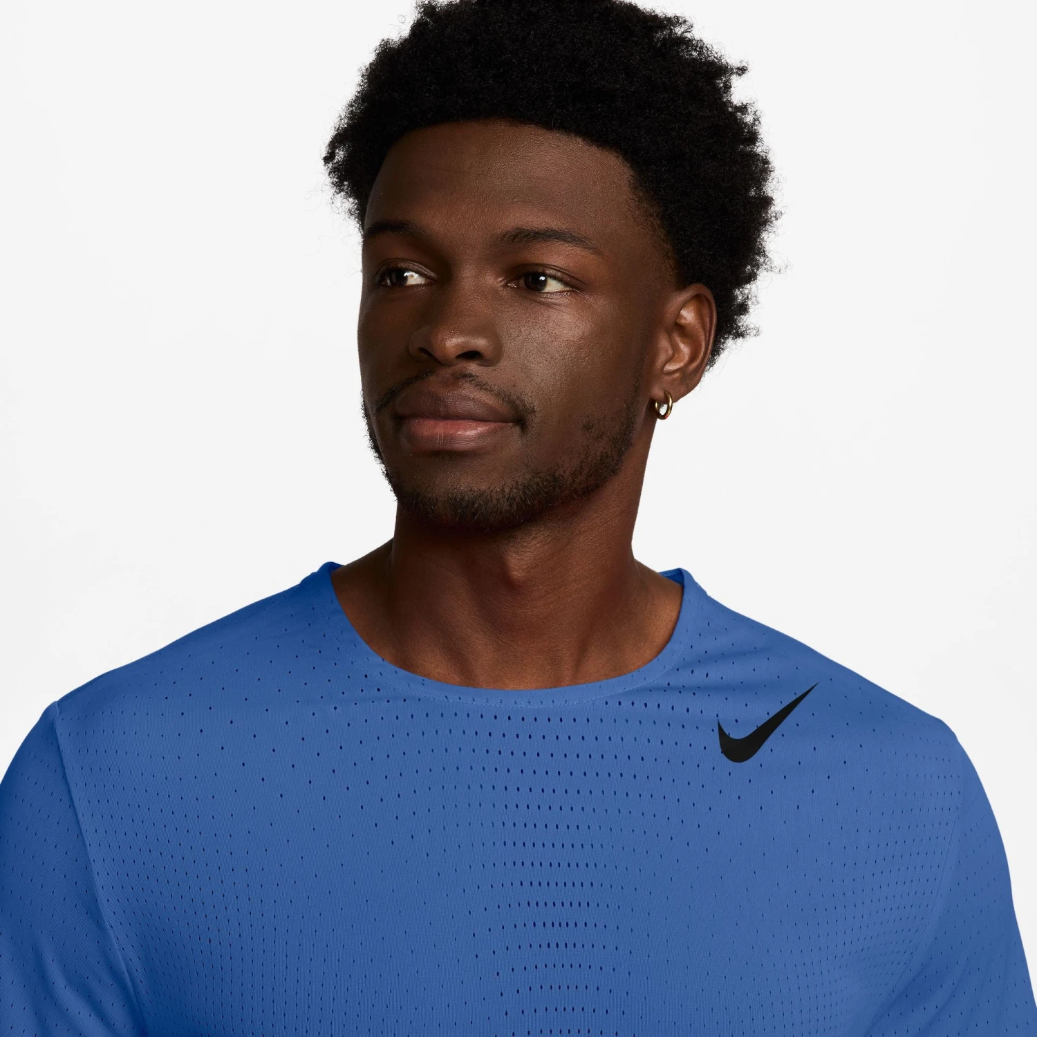 Nike Men's AeroSwift Dri-FIT ADV Short-Sleeve Running Top (411 - Comet Blue/Black) 3 Nike Men's AeroSwift Dri-FIT ADV Short-Sleeve Running Top (411 - Comet Blue/Black) - Image 3