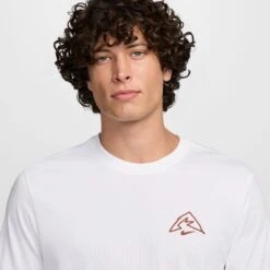 Nike Men's Dri-FIT Trail T-Shirt (100 - White) -Shoes Fashion Store AURORA HJ3662 100 PHSYM001 2000