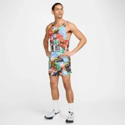 Nike Men's Stride Run Energy Dri-FIT 5" Brief-Lined Running Shorts (803 - Total Orange/Black/Black/Reflective Silver) 12 Nike Men's Stride Run Energy Dri-FIT 5" Brief-Lined Running Shorts (803 - Total Orange/Black/Black/Reflective Silver) -Shoes Fashion Store AURORA HJ4162 803 PHSYM006 2000