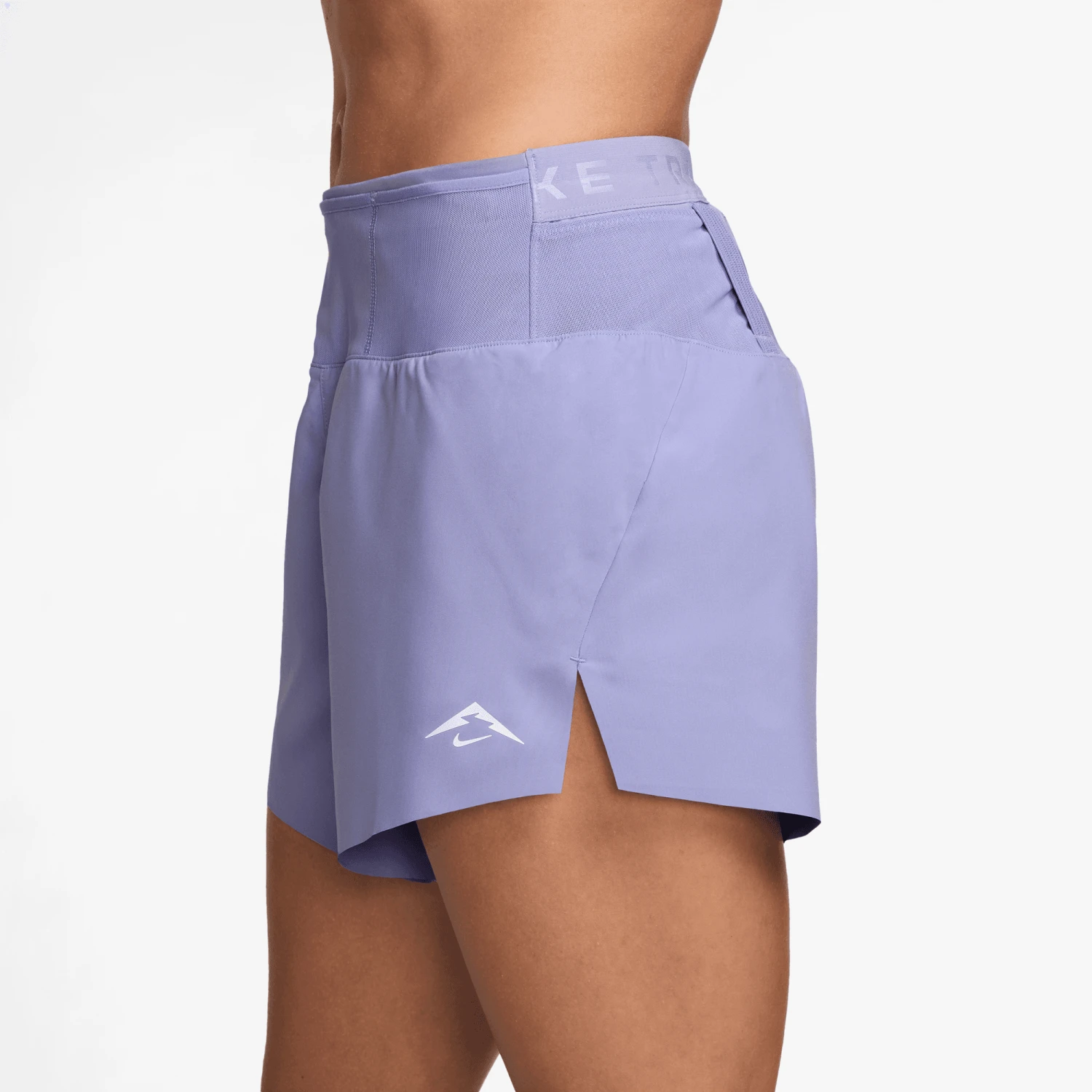 Nike Women's Trail Dri-FIT Brief-Lined Running Shorts (533 - Lilac Ice/Summit White) 2 Nike Women's Trail Dri-FIT Brief-Lined Running Shorts (533 - Lilac Ice/Summit White) - Image 2