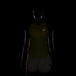 Nike Women's Swift Dri-FIT Running Tank Top (712 - Light Zitron/Reflective Silver) -Shoes Fashion Store AURORA HQ0620 712 PHSYM200 2000