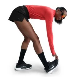 Nike Women's Swift Dri-FIT Mid-Rise 2.5" Brief-Lined Running Shorts (010 - Black/Reflective Silver) -Shoes Fashion Store AURORA HQ0638 010 PHSYM003 2000