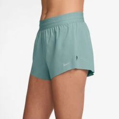Nike Women's Swift Dri-FIT Mid-Rise 2.5" Brief-Lined Running Shorts (017 - Cannon/Reflective Silver) -Shoes Fashion Store AURORA HQ0638 017 PHSYM001 2000
