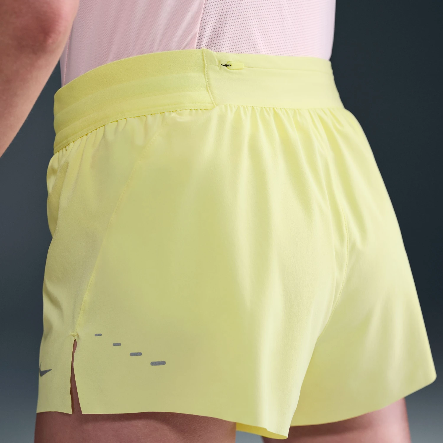 Nike Women's Swift Dri-FIT Mid-Rise 2.5" Brief-Lined Running Shorts (712 - Light Zitron/Reflective Silver) 6 Nike Women's Swift Dri-FIT Mid-Rise 2.5" Brief-Lined Running Shorts (712 - Light Zitron/Reflective Silver) - Image 6