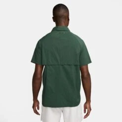 Nike Men's Trail Dri-FIT UV Running Button-Up Shirt (323 - Fir/Fir/Black) -Shoes Fashion Store AURORA HV2164 323 PHSBM001 2000